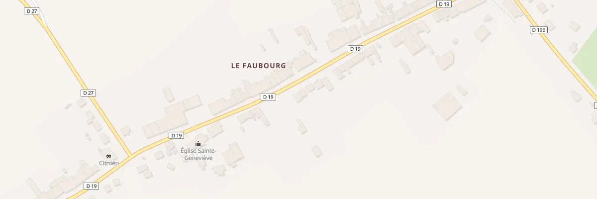 Plan du 53 Rue du Faubourg Ste Genevieve à Mouzon
