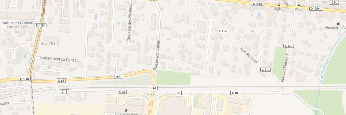 Plan du 185 Rue des Chartinieres à Dagneux