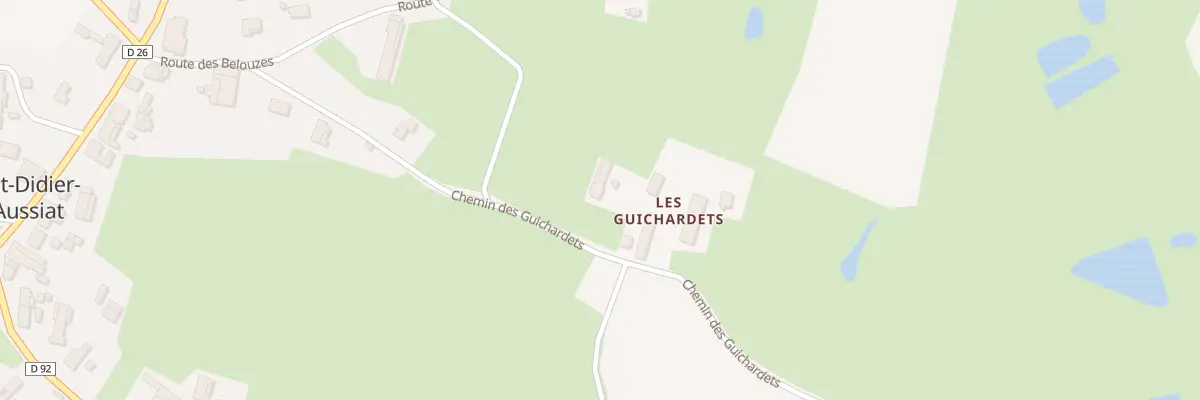 Plan du 279 Che des Guichardets à Saint-Didier-d’Aussiat