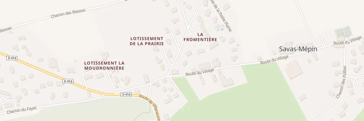 Plan du 273 Che de la Fromentiere à Savas-Mépin