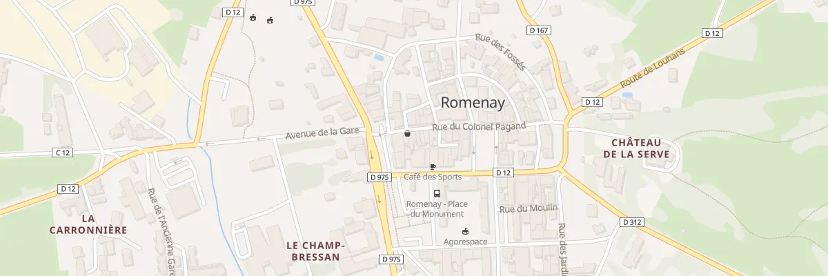 Plan du 2B Rue du Colonel Pagand à Romenay