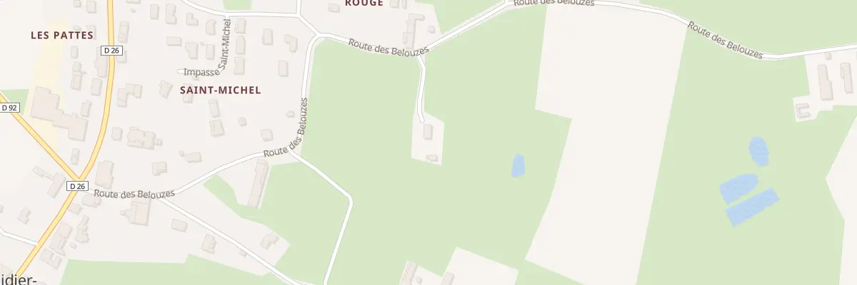 Plan du 540 Rte des Belouzes à Saint-Didier-d’Aussiat