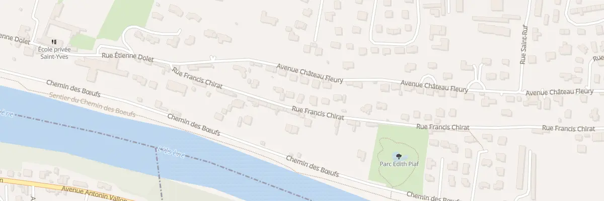 Plan du 25 Rue Francis Chirat à Romans-sur-Isère