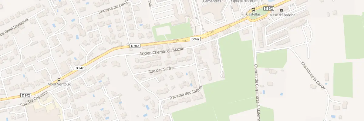 Plan du 141 Rue des Saffres à Carpentras