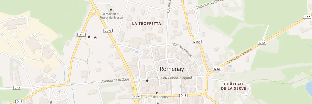 Plan du 8 Rue de l’Eglise à Romenay