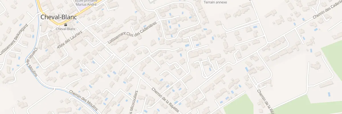 Plan du 348K Che de la Rayette à Cheval-Blanc