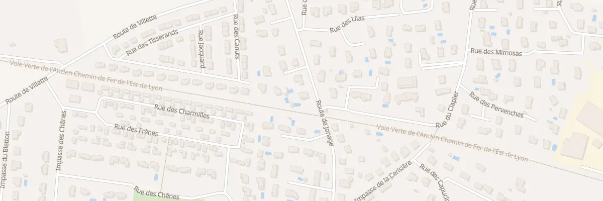Plan du 47 Rte de Jonage à Pusignan