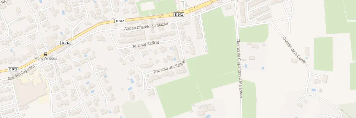 Plan du 230 Rue des Saffres à Carpentras