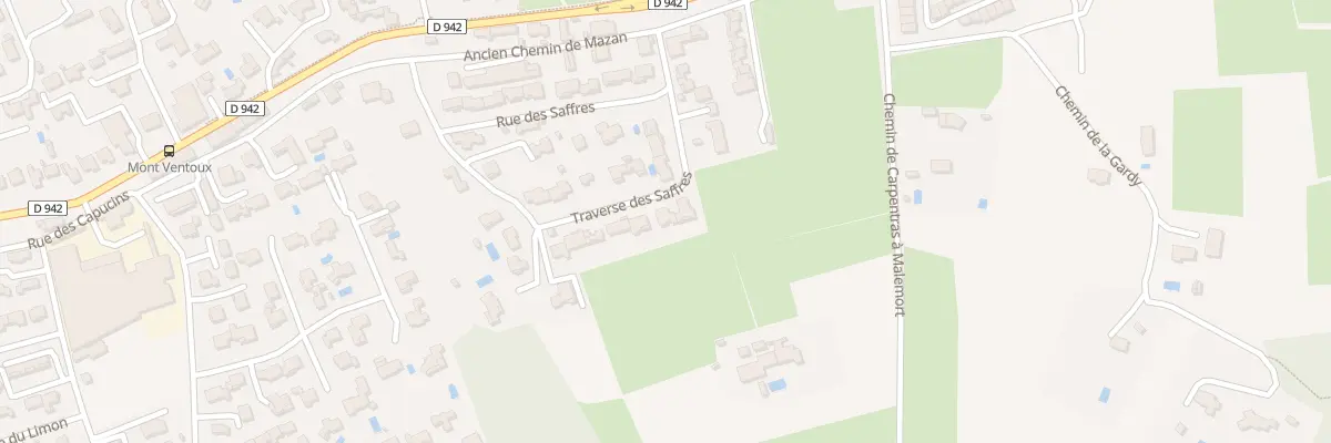 Plan du 269 Rue des Saffres à Carpentras