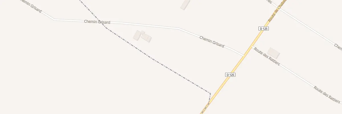Plan du 206A Grisard à Montélier