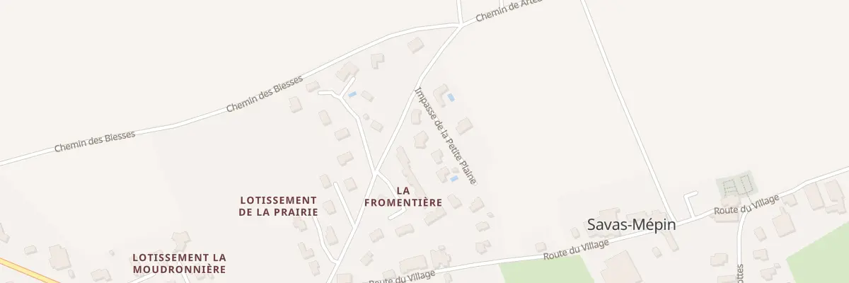 Plan du 2 Lot La Petite Plaine à Savas-Mépin