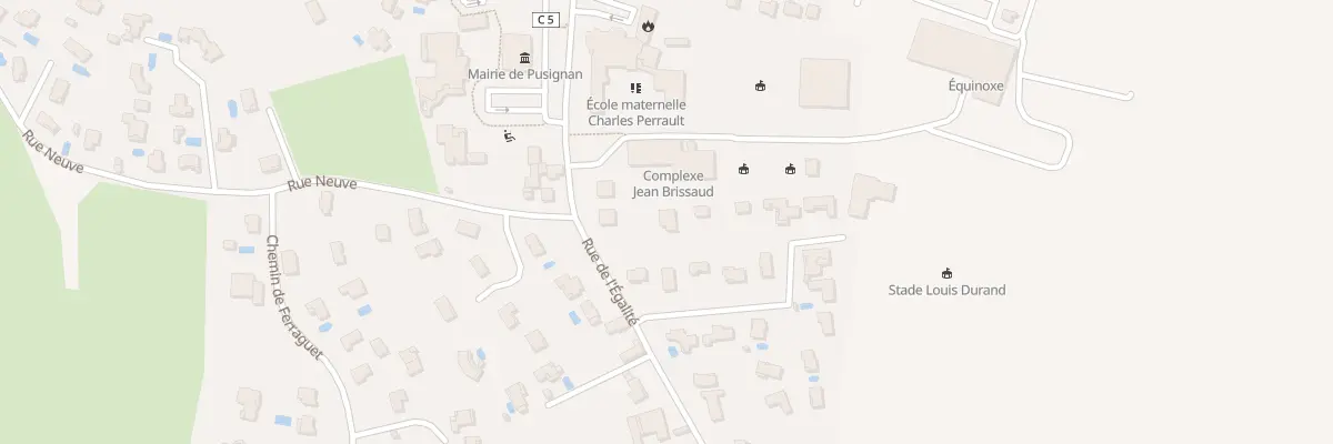 Plan du 23 Rue de l’Egalité à Pusignan