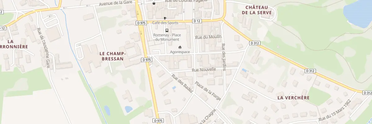 Plan du 16 Av Jean Jaures à Romenay