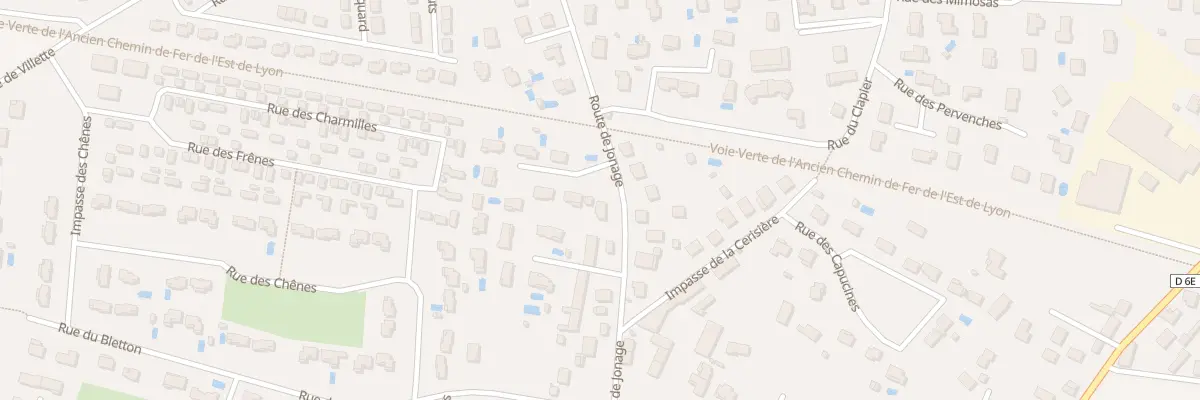 Plan du 1 Imp des Mesanges à Pusignan
