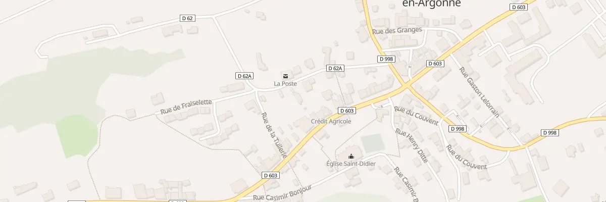 Plan du 3 Rue de la Poste à Clermont-en-Argonne