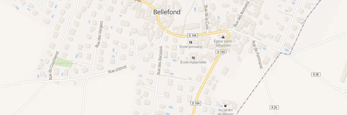 Plan du 3 Rue des Racosins à Bellefond