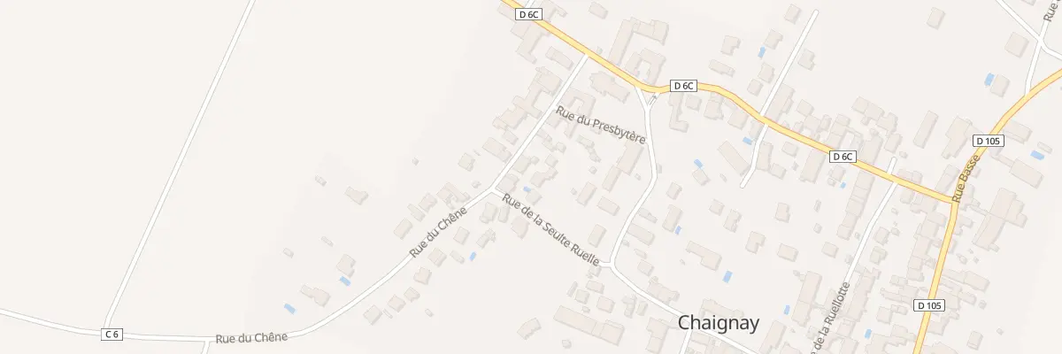 Plan du 5 Rue du Chêne à Chaignay
