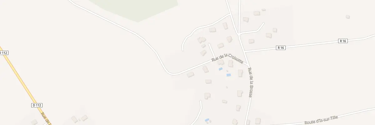 Plan du 10 Rue de la Croisotte à Diénay
