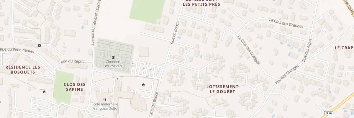 Plan du 726 Rue de Bonce à Heyrieux
