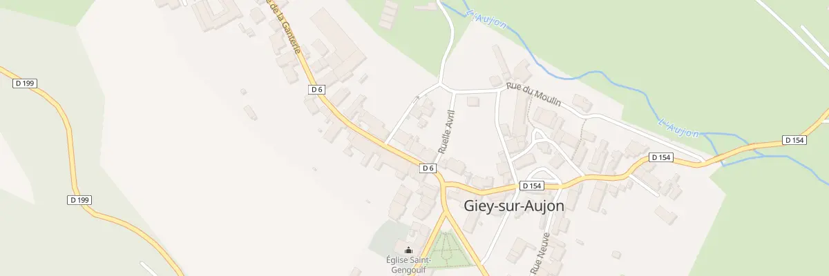 Plan du 6 Rue de la Ganterie à Giey-sur-Aujon