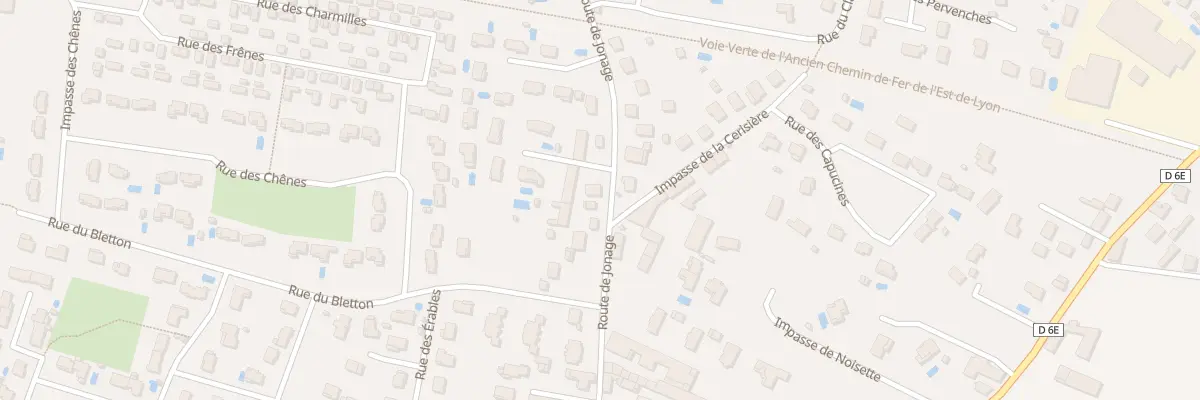 Plan du 35 Rte de Jonage à Pusignan