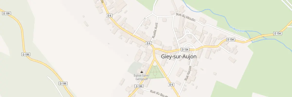 Plan du 1 Rue de la Ganterie à Giey-sur-Aujon