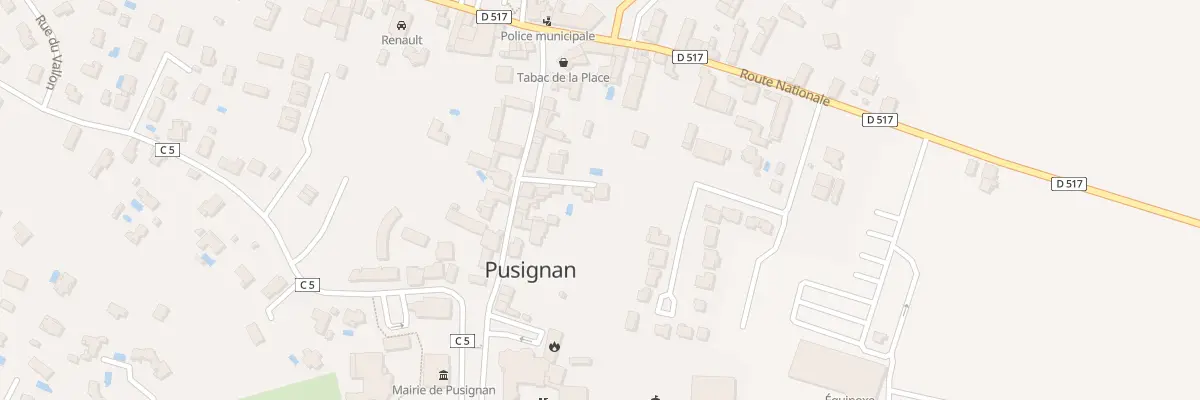 Plan du 5 Rue de l’Egalité à Pusignan
