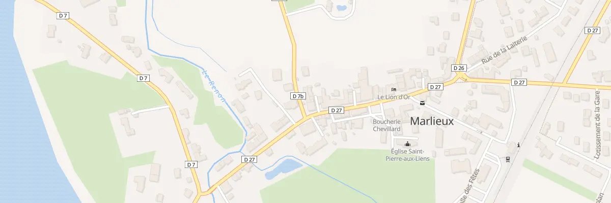 Plan du 24 Rte de St Germain sur Renon à Marlieux