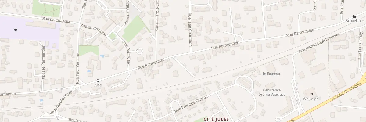 Plan du 100 Rue Parmentier à Romans-sur-Isère