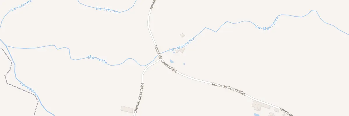 Plan du 600 Rte de Grenouillet à Châteaudouble