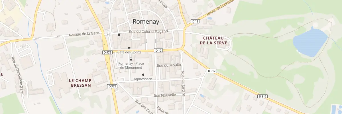 Plan du 14 Rue de l’Hôtel-de-ville à Romenay