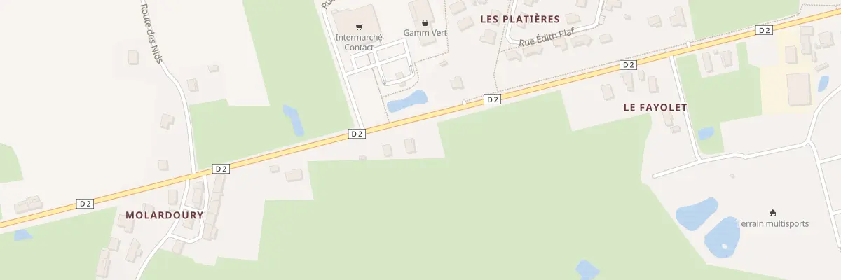 Plan du 735 Rte de Pont de Vaux à Saint-Trivier-de-Courtes