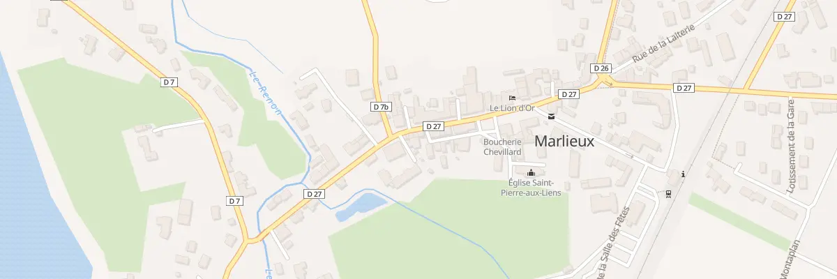 Plan du Bourg à Marlieux