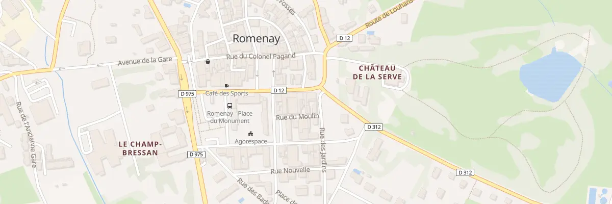 Plan du 16 Rue de l’Hôtel-de-Ville à Romenay