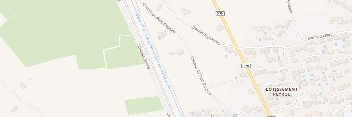 Plan du 391 Che du Pont de l’Auture à Sénas