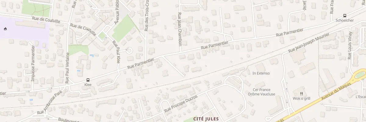 Plan du 102 Rue Parmentier à Romans-sur-Isère