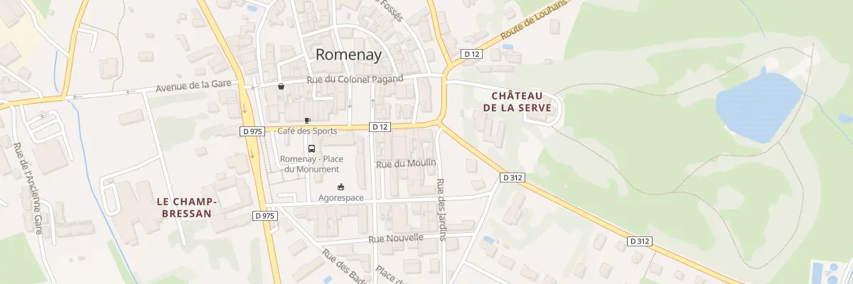 Plan du 18 Rue de l’Hôtel-de-Ville à Romenay
