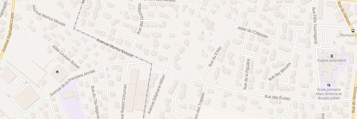 Plan du 2 All Passe Velours à Chatuzange-le-Goubet