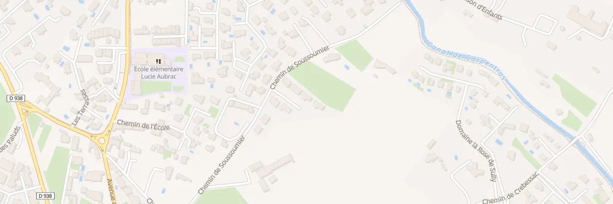 Plan du 260 Che de Soussoumier à L’Isle-sur-la-Sorgue