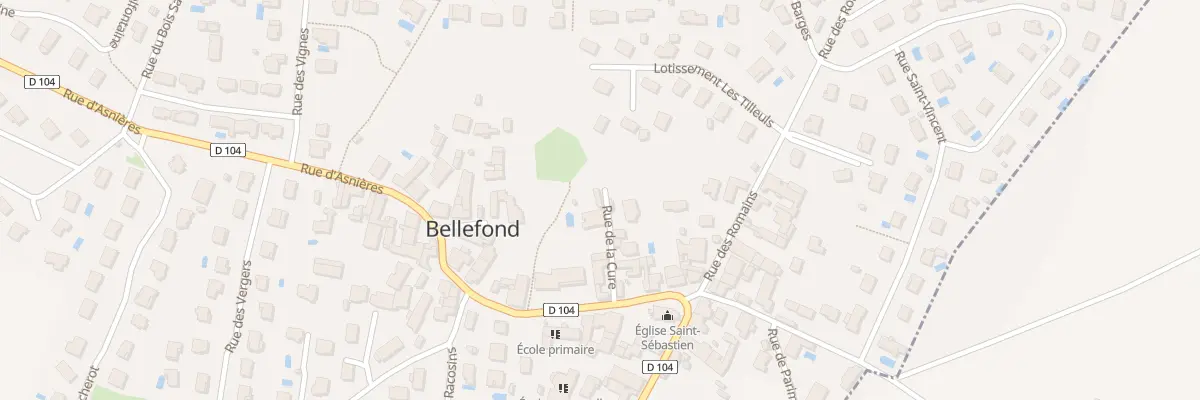 Plan du 7 Rue de la Cure à Bellefond