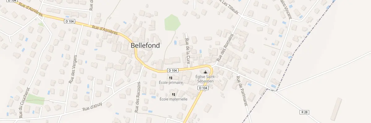 Plan du 3 Rue de la Cure à Bellefond