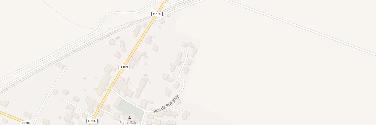 Plan du 12 Rue de Praigney à Villiers-le-Sec