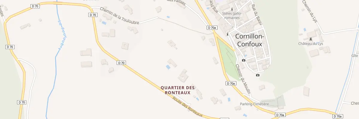 Plan du 5975 Les Rontaux à Cornillon-Confoux