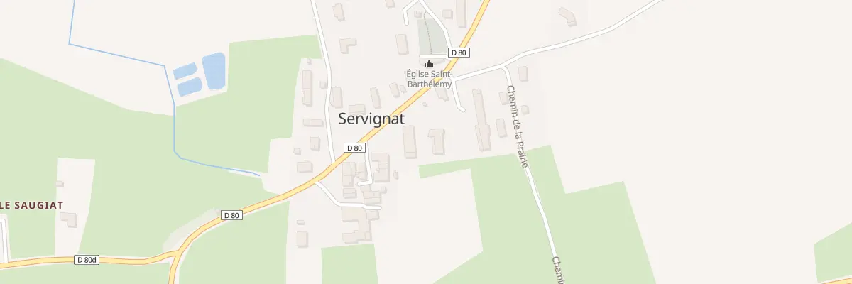 Plan du 5003 Servignat à Servignat
