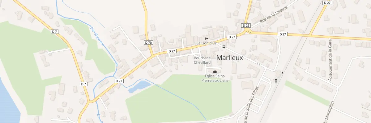 Plan du 181 Pl du Marché à Marlieux