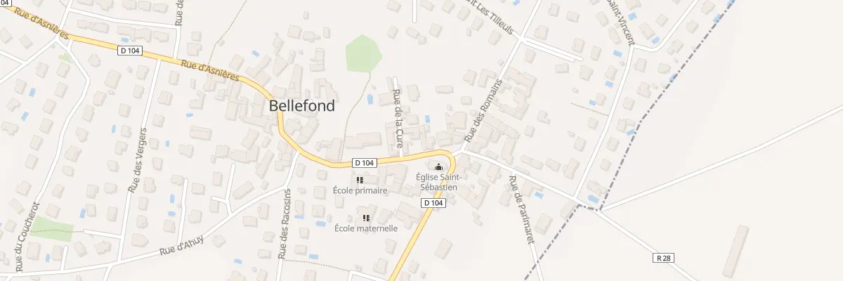 Plan du 9 Rue des Ecoles à Bellefond