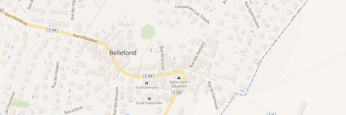 Plan du 6 Rue de la Cure à Bellefond