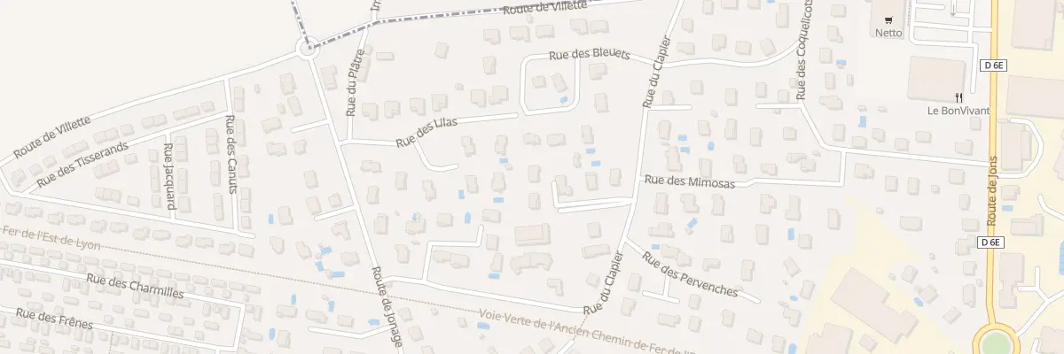 Plan du 15 Rue du Clapier à Pusignan