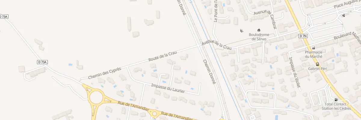 Plan du 1 Rte de la Crau à Sénas