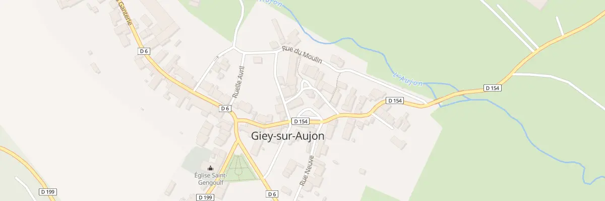 Plan du 2 Rue des Halles à Giey-sur-Aujon